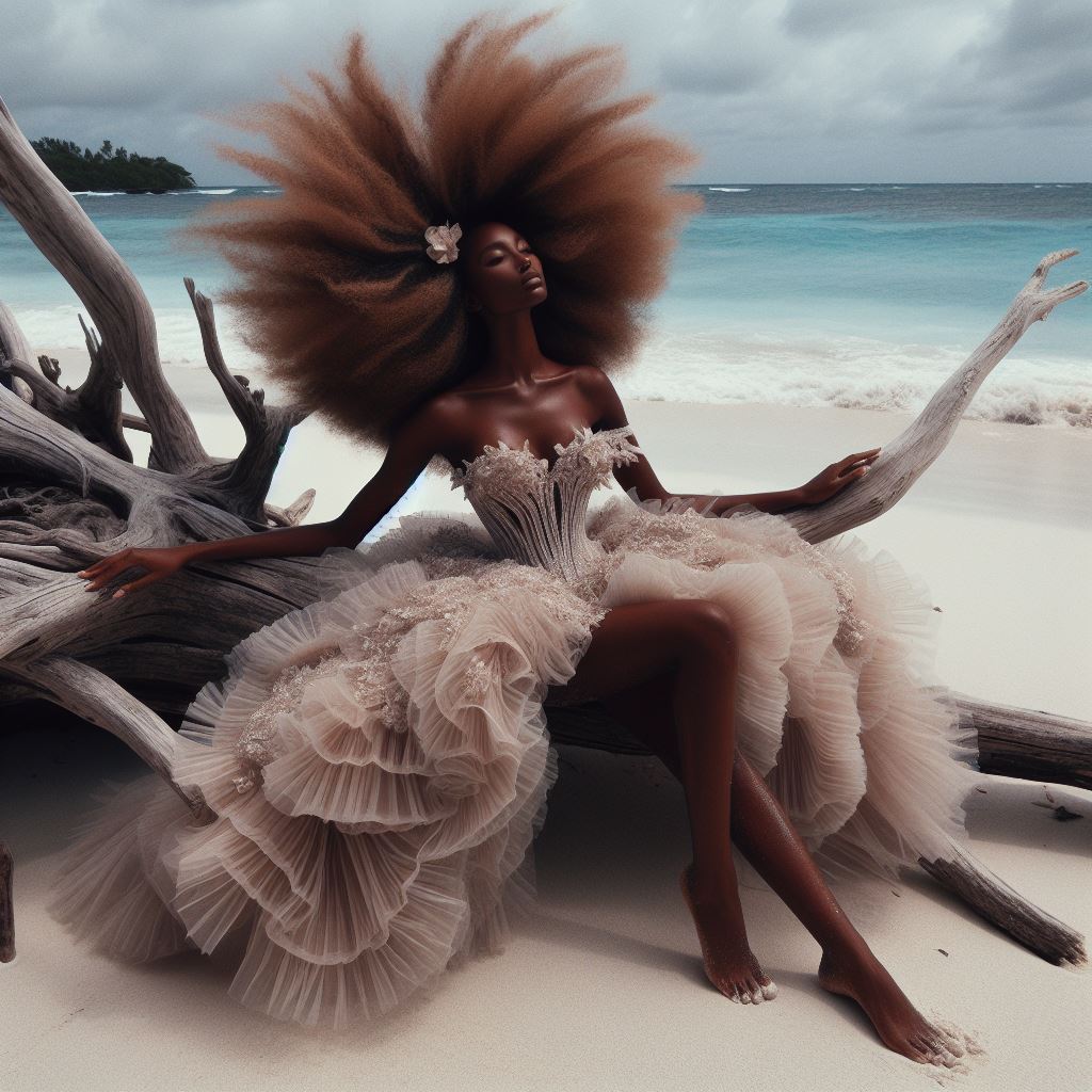 gorgeous gown worn by beachy fantasy queen
